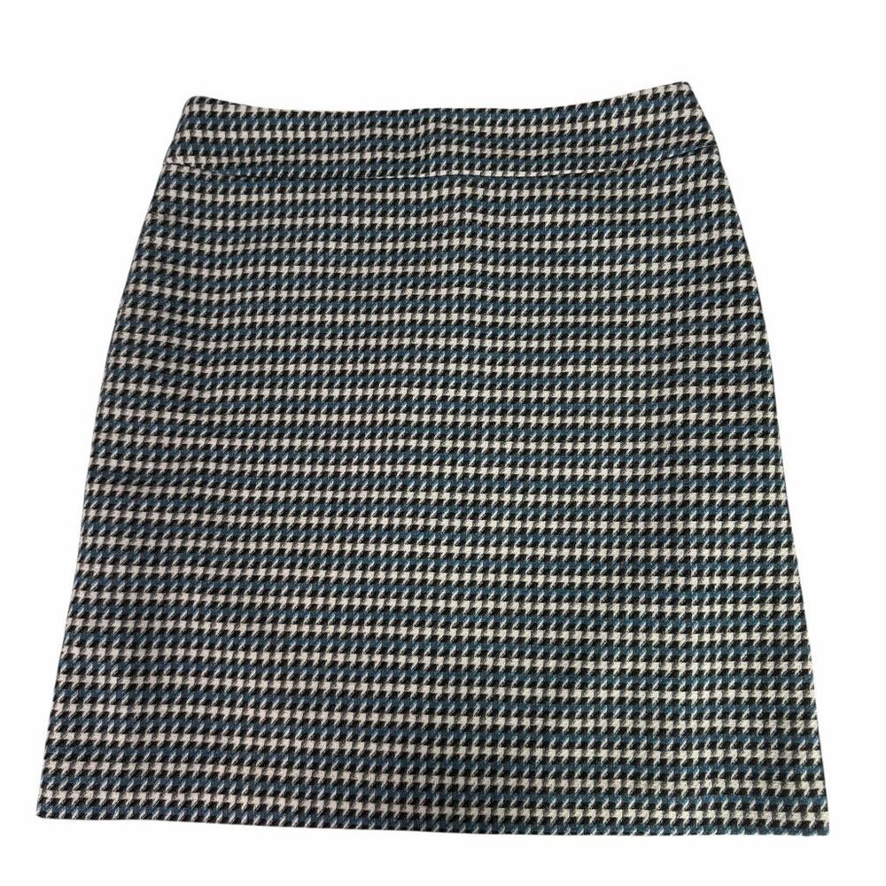 Talbots Womens Size 14 Wool Blend Skirt Black, Blue